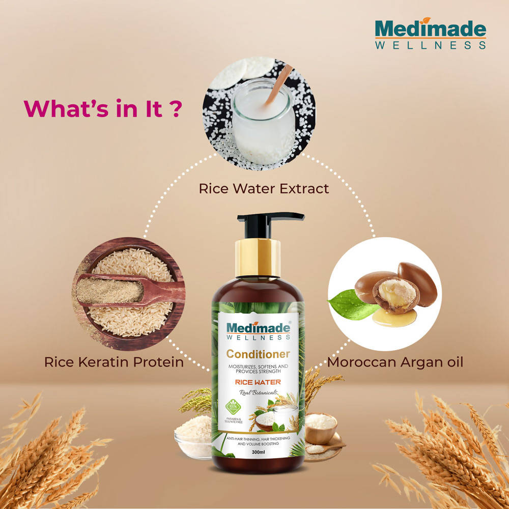 Medimade Wellness Rice Water Hair Conditioner - DrMediCart