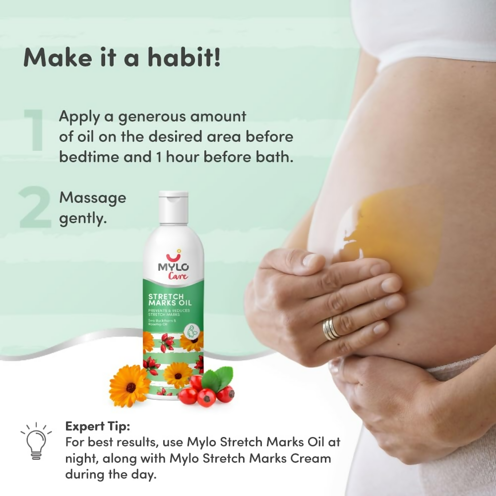 Mylo Care Stretch Marks Oil - with Sea Buckthorn