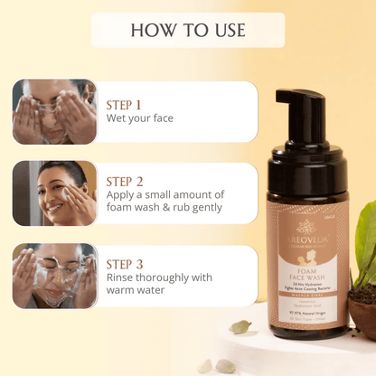 AreoVeda Moisturizing Foam Face Wash