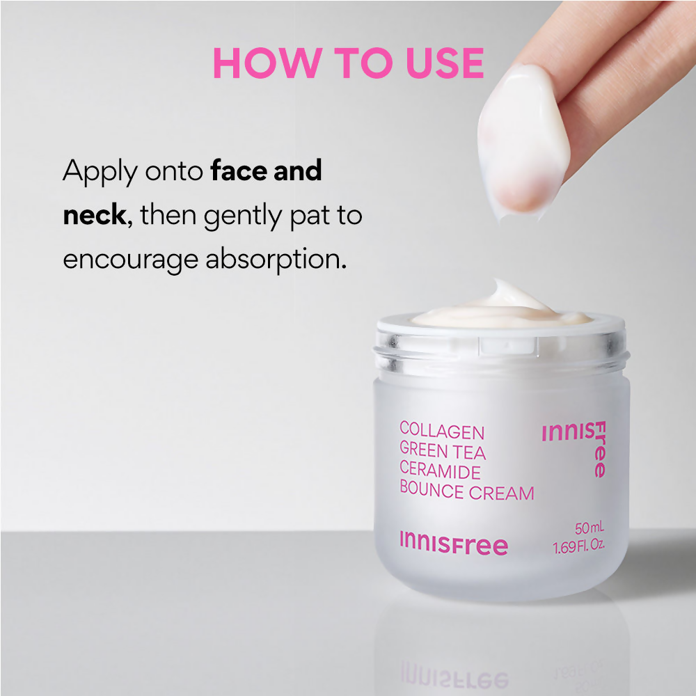 Innisfree Collagen Booster Green Tea Ceramide Bounce Cream