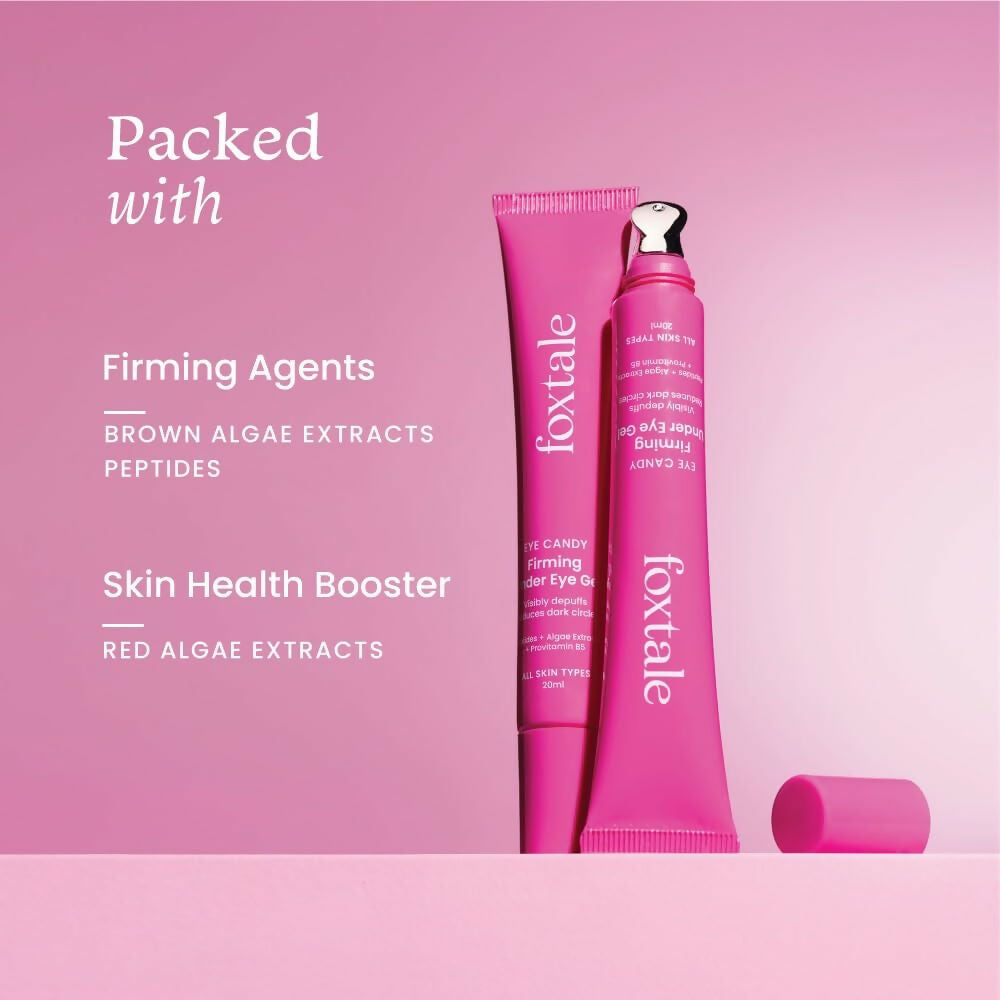 Foxtale Firming Eye Gel To Reduce Dark Circles, Puffy Eyes, Fine Lines and Inflammation