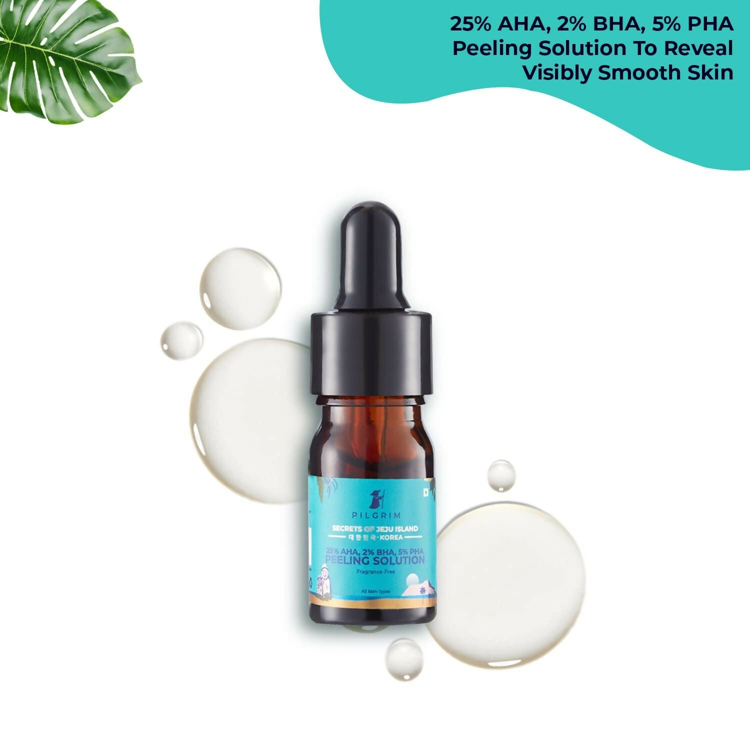 Buy Pilgrim 25% AHA + 2% BHA + 5% PHA Peeling Solution (Mini) For Face & Glowing Skin from DrMediCart, Ship from India to USA