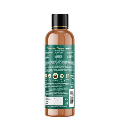 Lakshmi Krishna Naturals Cinnamon Ginger Shampoo - DrMediCart