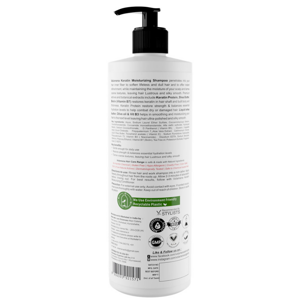 Volamena Keratin Moisturizing Shampoo