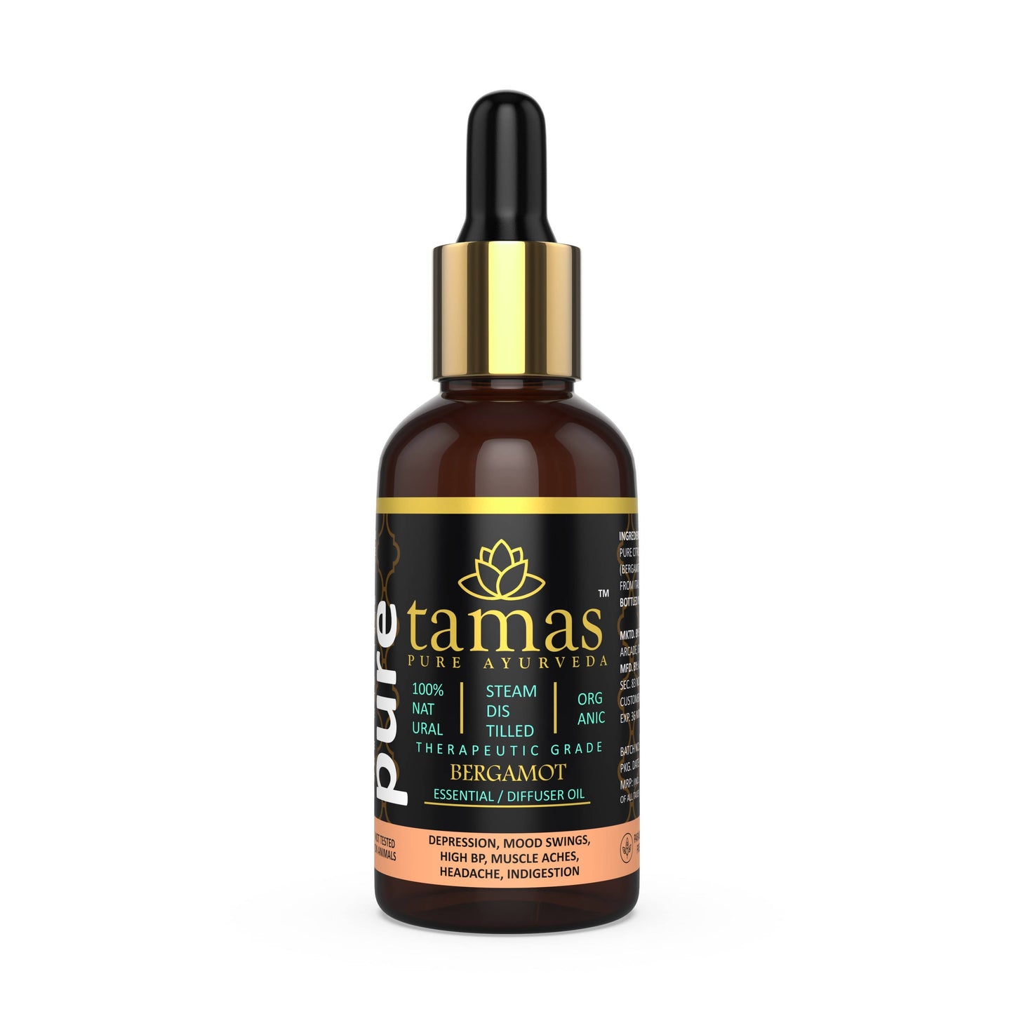 Buy Tamas Pure Ayurveda 100% Organic Bergamot Essential Oil- USDA Certified Organic from DrMediCart, Ship from India to USA