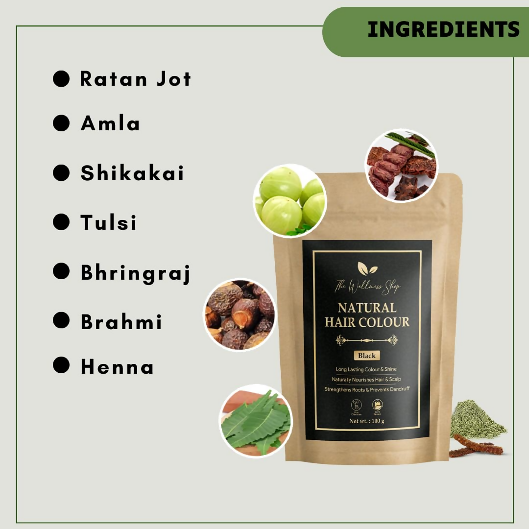 The Wellness Shop Natural Black Hair Colour - Drmedicart