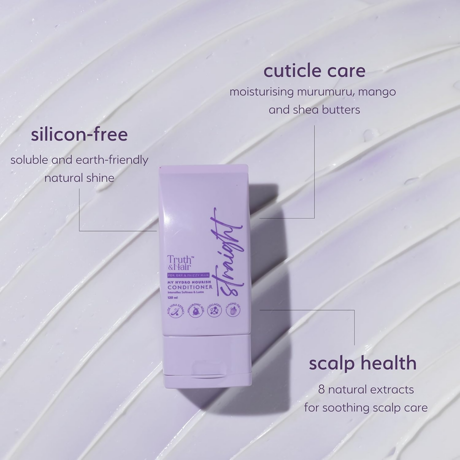 Truth & Hair Hydro Nourish Conditioner For Straight Hair