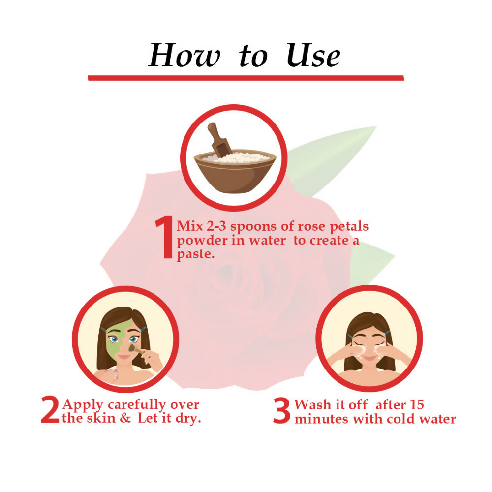 Wild Organic Rose Petals Powder