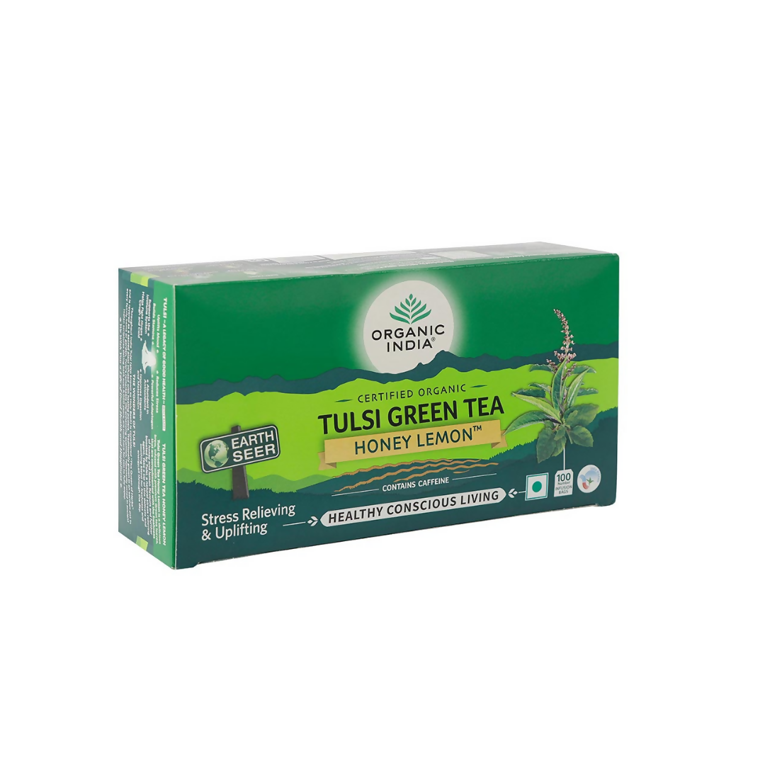 Buy Organic India Tulsi Green Tea Honey Lemon Teabags from DrMediCart