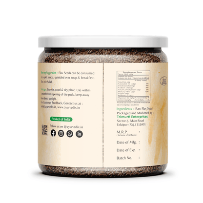Ayurvedix High-Quality Flax Seeds