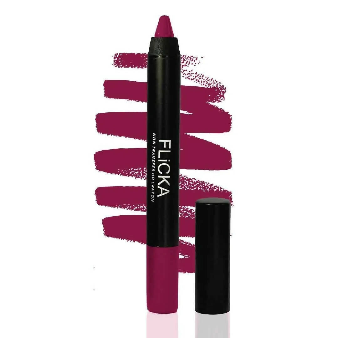 Buy FLiCKA Lasting Lipsence Crayon Lipstick 07 I Am Single - Purple from DrMediCart, Ship from India to USA