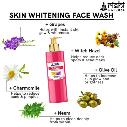 Rishi Natural Skin Whitening Face Wash