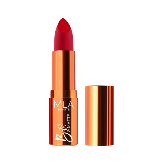 Mila Beaute Bold & Matte Long Lasting Highly Pigmented Lipstick - Scarlet Seduction