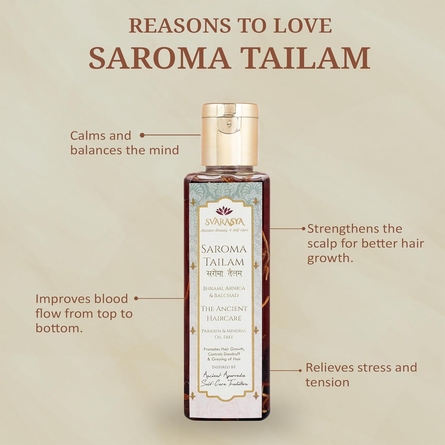 Svarasya Saroma Tailam (Hair Oil)