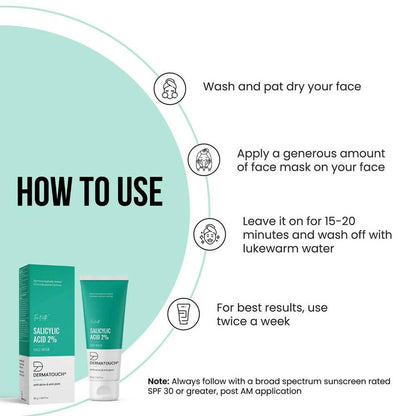 Dermatouch Salicylic Acid 2% Face Mask
