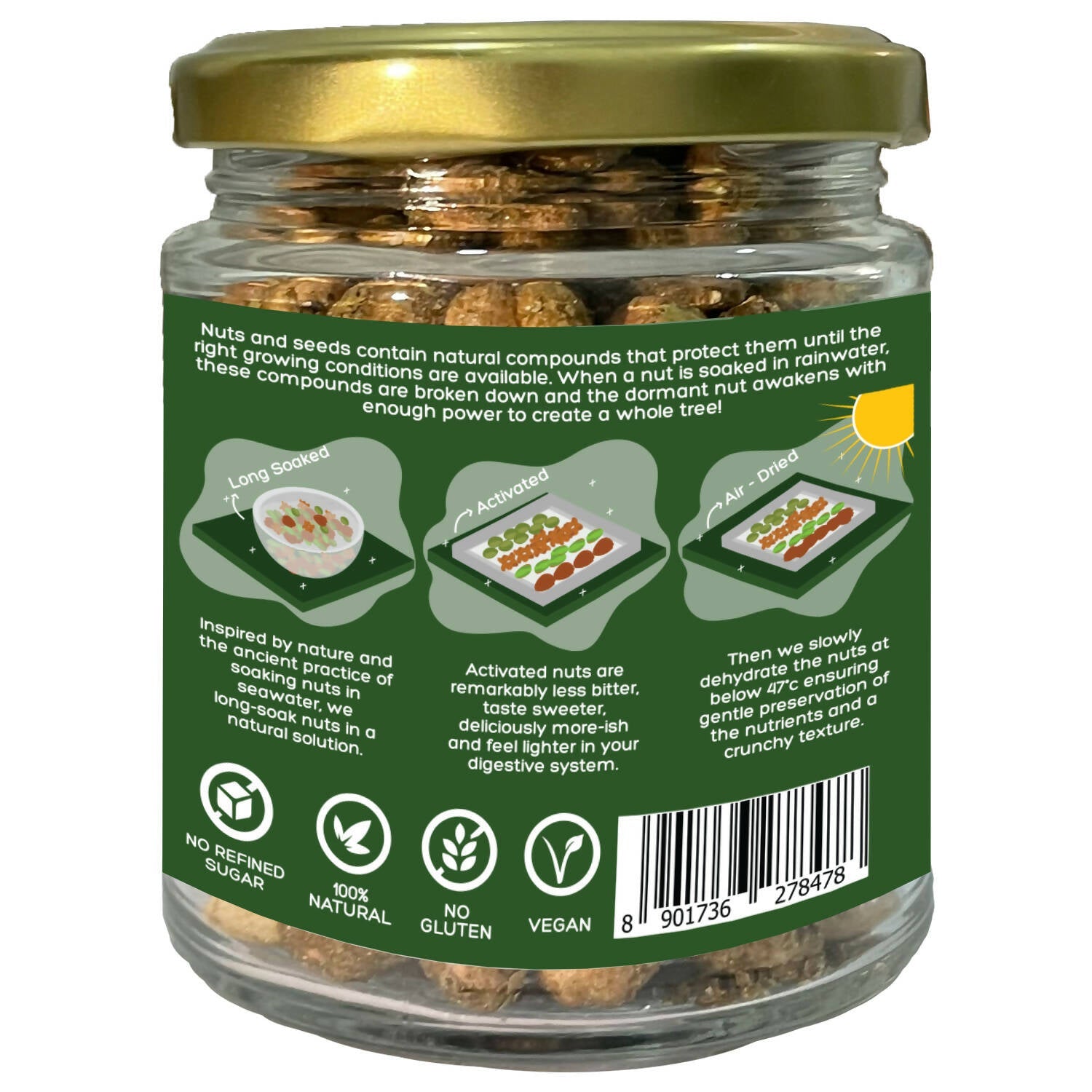 D-Alive Honestly Organic Activated Lime & Chilli Peanuts - Drmedicart