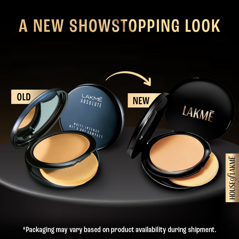 Lakme Xtraordin-Airy Compact, 2 In 1 Compact + Foundation, Lightweight, SPF17 - 04 Golden Creme