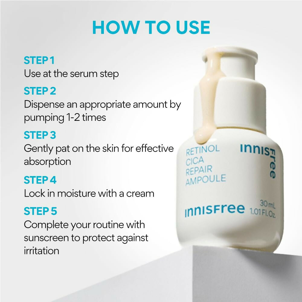 Innisfree Retinol Cica Repair Ampoule - Korean Face Serum