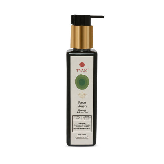Tvam Charcoal Green Tea Face Wash