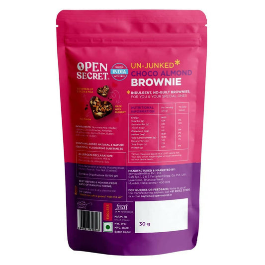 Open Secret Chocolate Almond Brownie Valentine Gifts