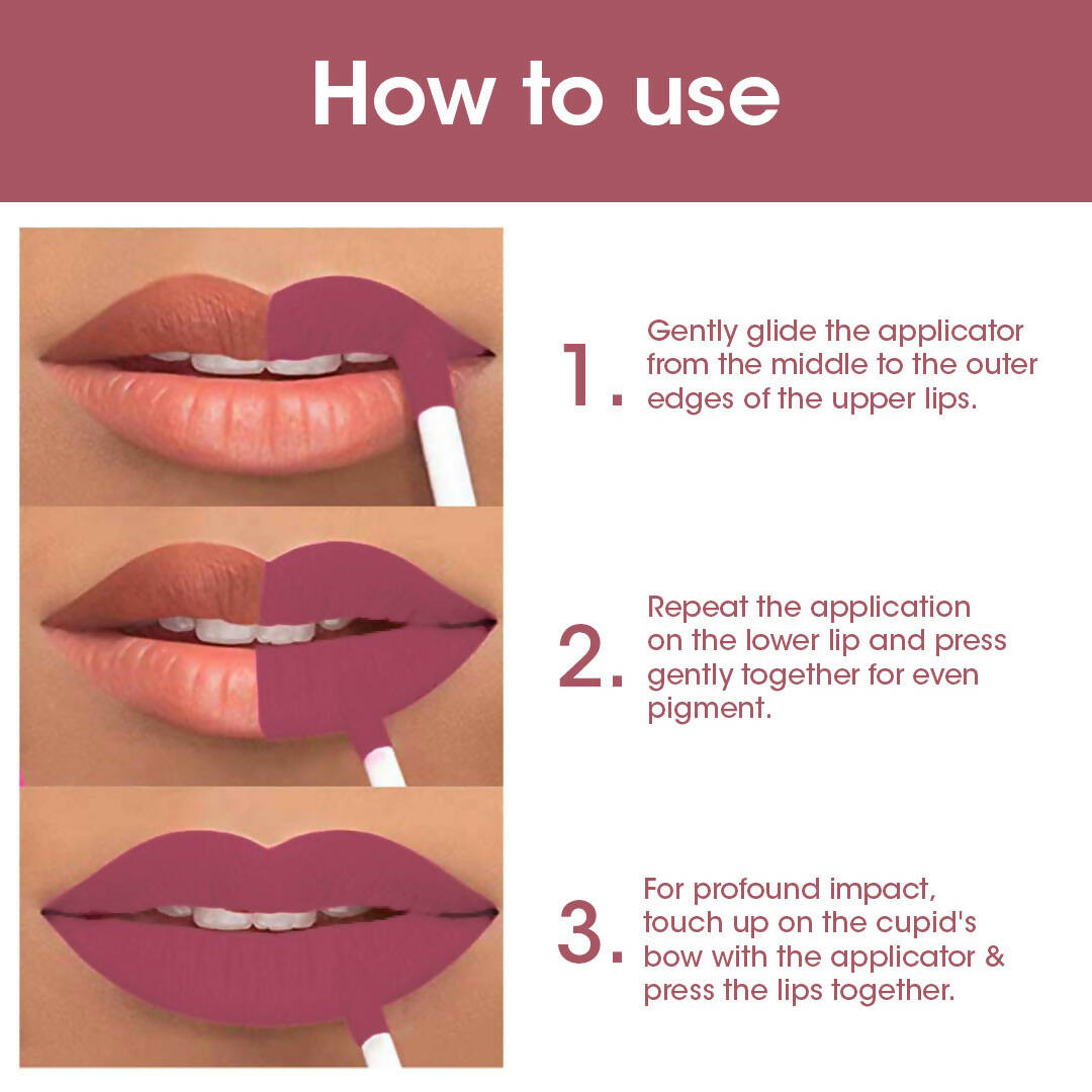 TAC - The Ayurveda Co. Liquid Matte Nude Lipstick - DrMediCart