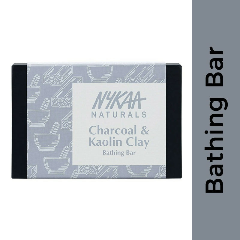 Buy Nykaa Naturals Charcoal & Kaolin Clay cleanse  Bathing Soap from DrMediCart, Ship from India to USA