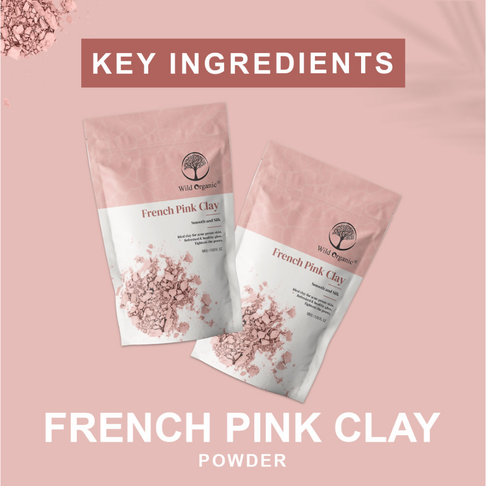 Wild Organic French Pink Smooth And Silk Clay Powder