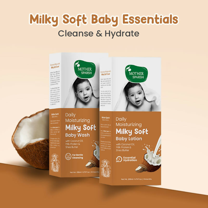 Mother Sparsh Daily Moisturising Milky Soft Baby Wash