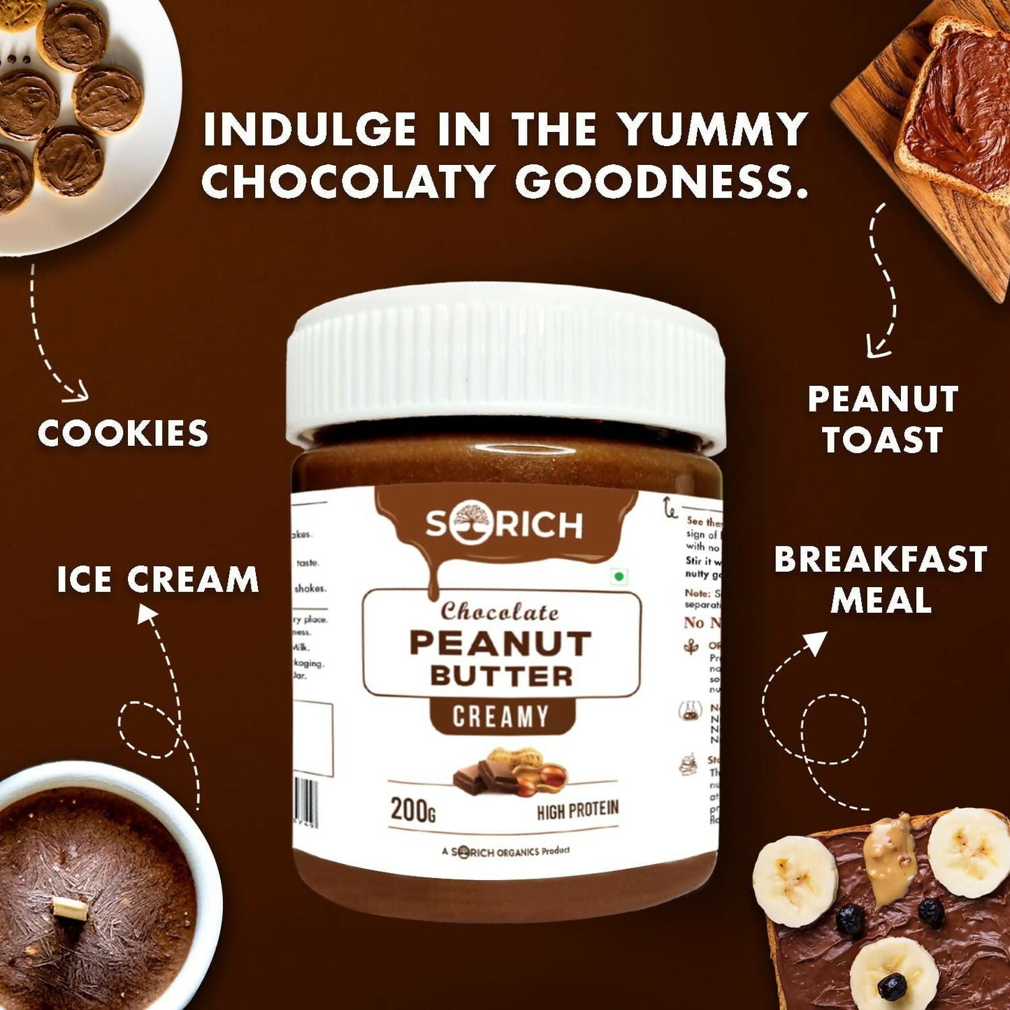 Sorich Organics Peanut Butter Chocolate Flavour Creamy