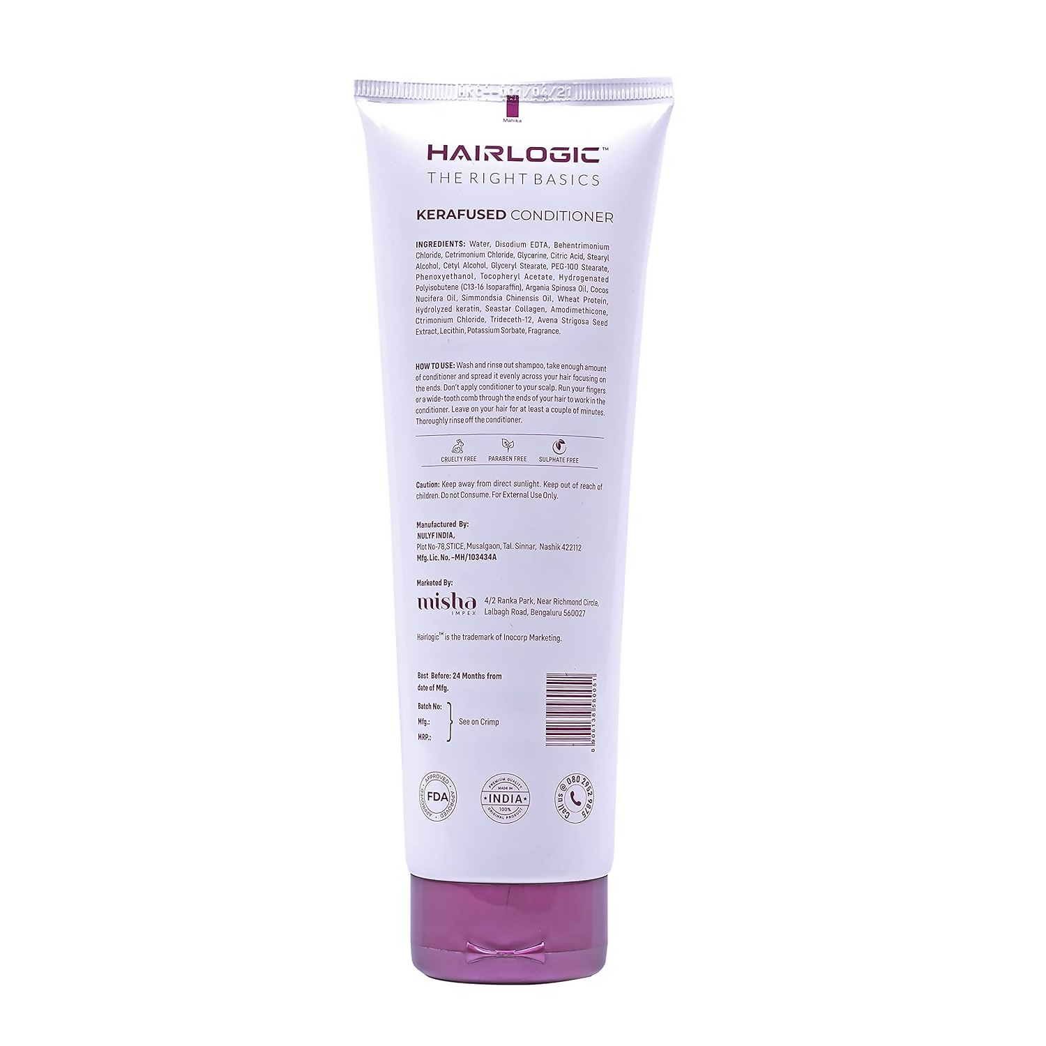 Hair Logic Kerafused Conditioner For Dry, Frizzy Hair