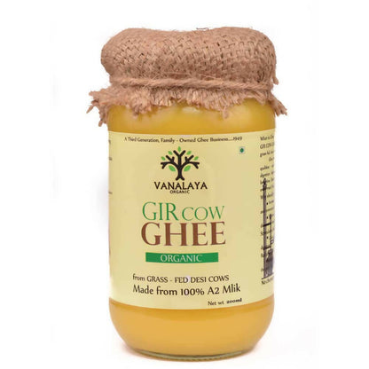 Vanalaya Organic Gir Cow Ghee | A2 Milk Prepared By Traditional Bilona Method | 100 % Pure A2 Ghee, Natural & Healthy