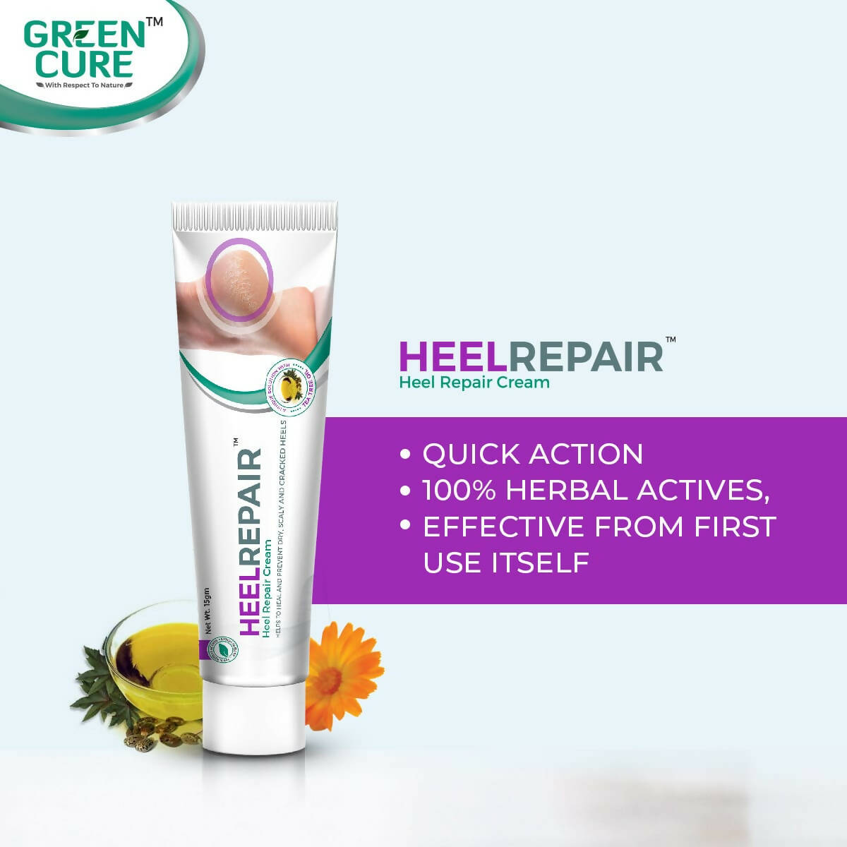 Greencure Heel Repair Cream - DrMediCart