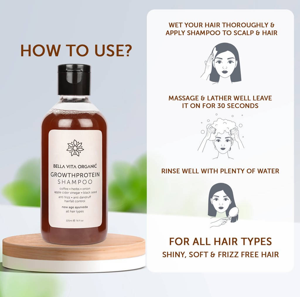 Bella Vita Organic Growth Protein Shampoo