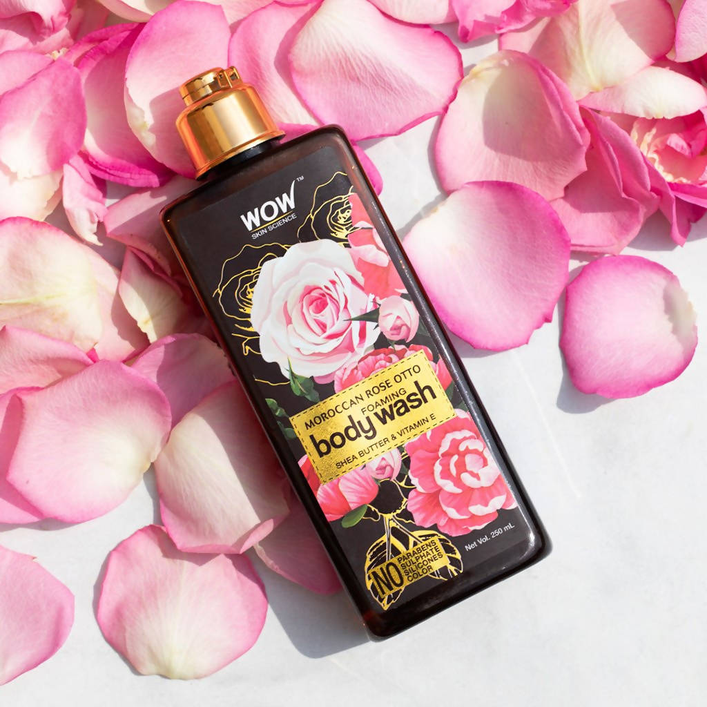 Wow Skin Science Moroccan Rose Otto Foaming Body Wash - Drmedicart