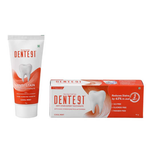 Dente91 Anti-Stain Expert Toothpaste For Stain Removal &Teeth Whitening