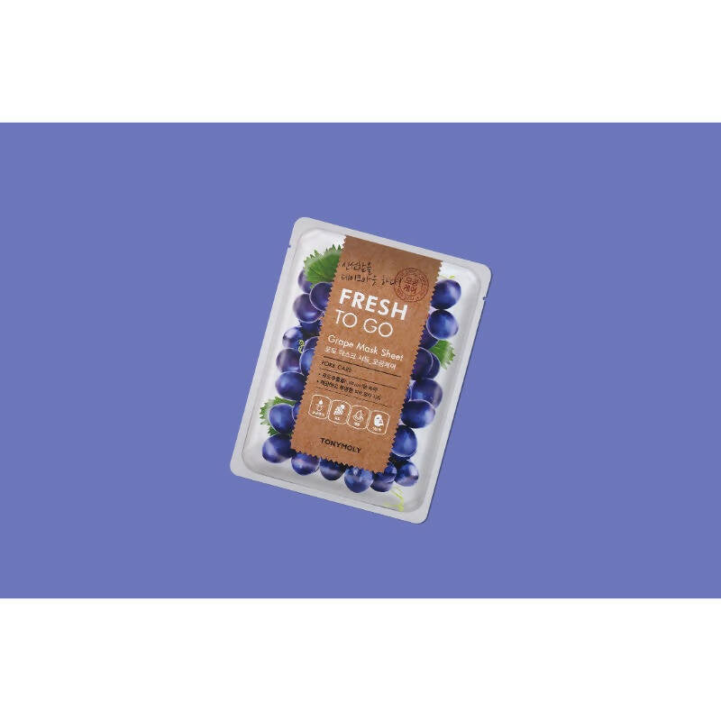 Tonymoly Fresh To Go Grape Mask Sheet Pore Care - Korean Skincare