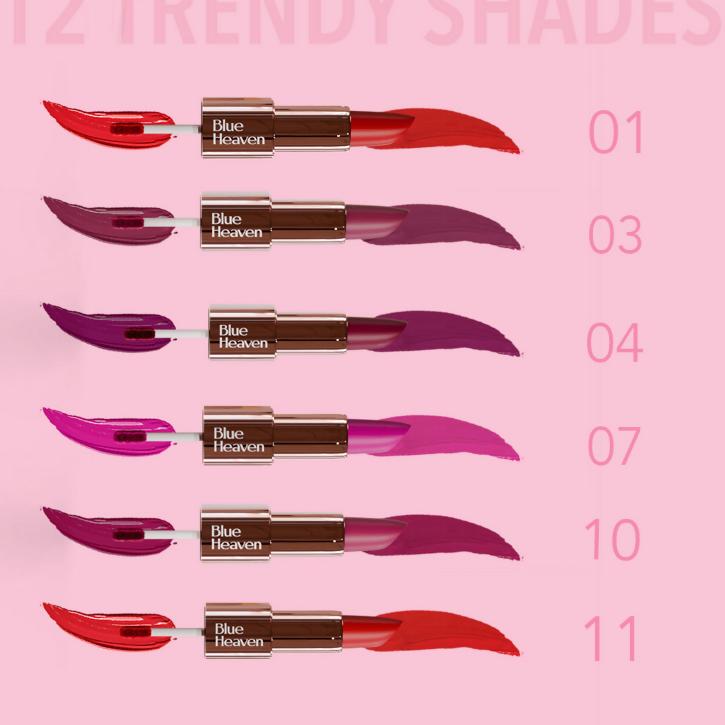 Blue Heaven Love Duo 2 In 1 Dual Sided Lipstick - 14