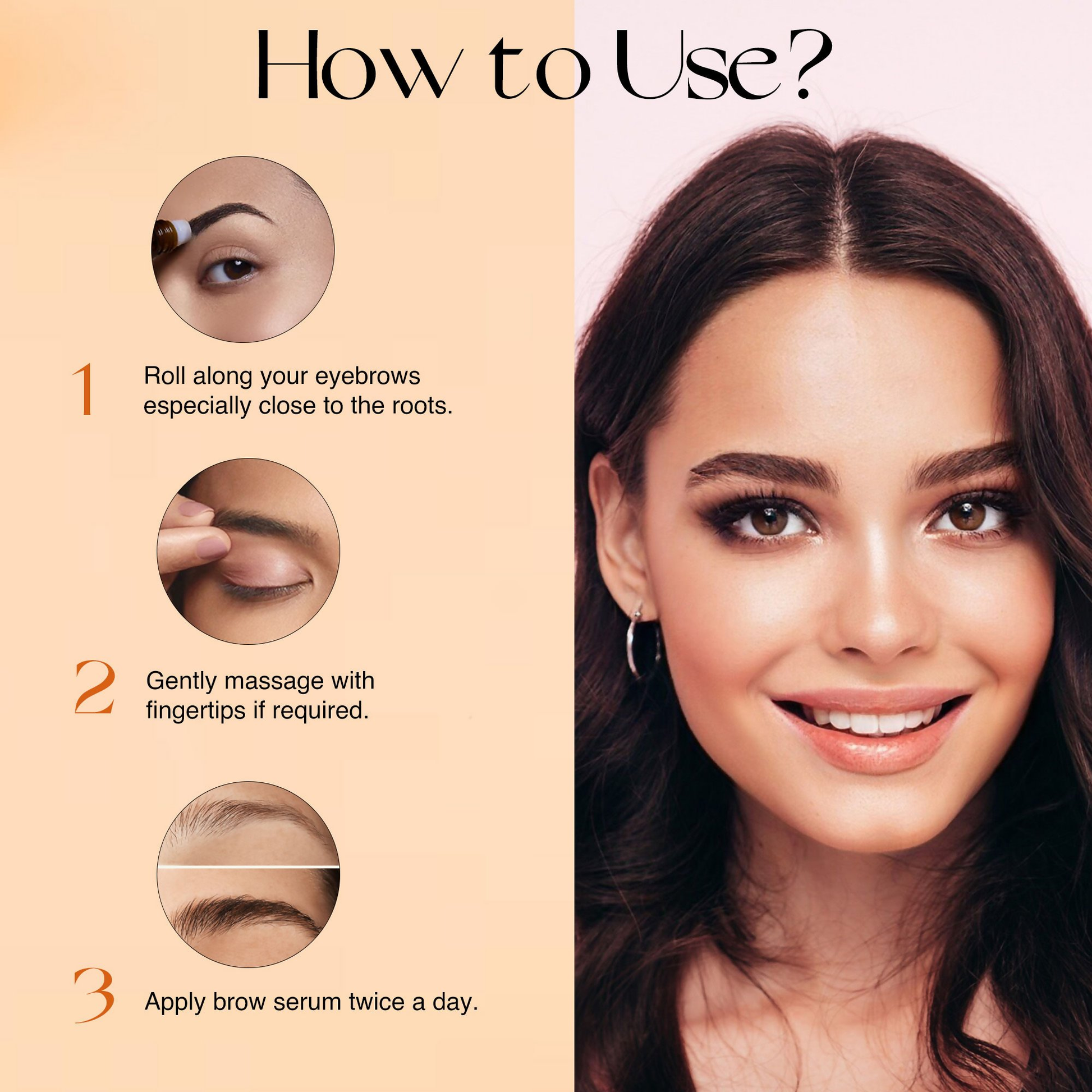 Nourish Mantra Eye Brow Growth Serum with Biotin & Peptides