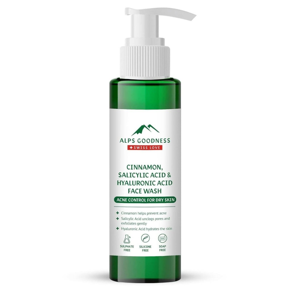 Alps Goodness Cinnamon, Salicylic Acid & Hyaluronic Acid Facewash - DrMediCart