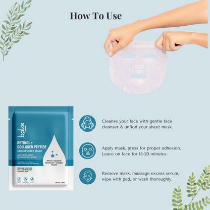 Bake Retinol + Collagen Peptide Sheet Mask