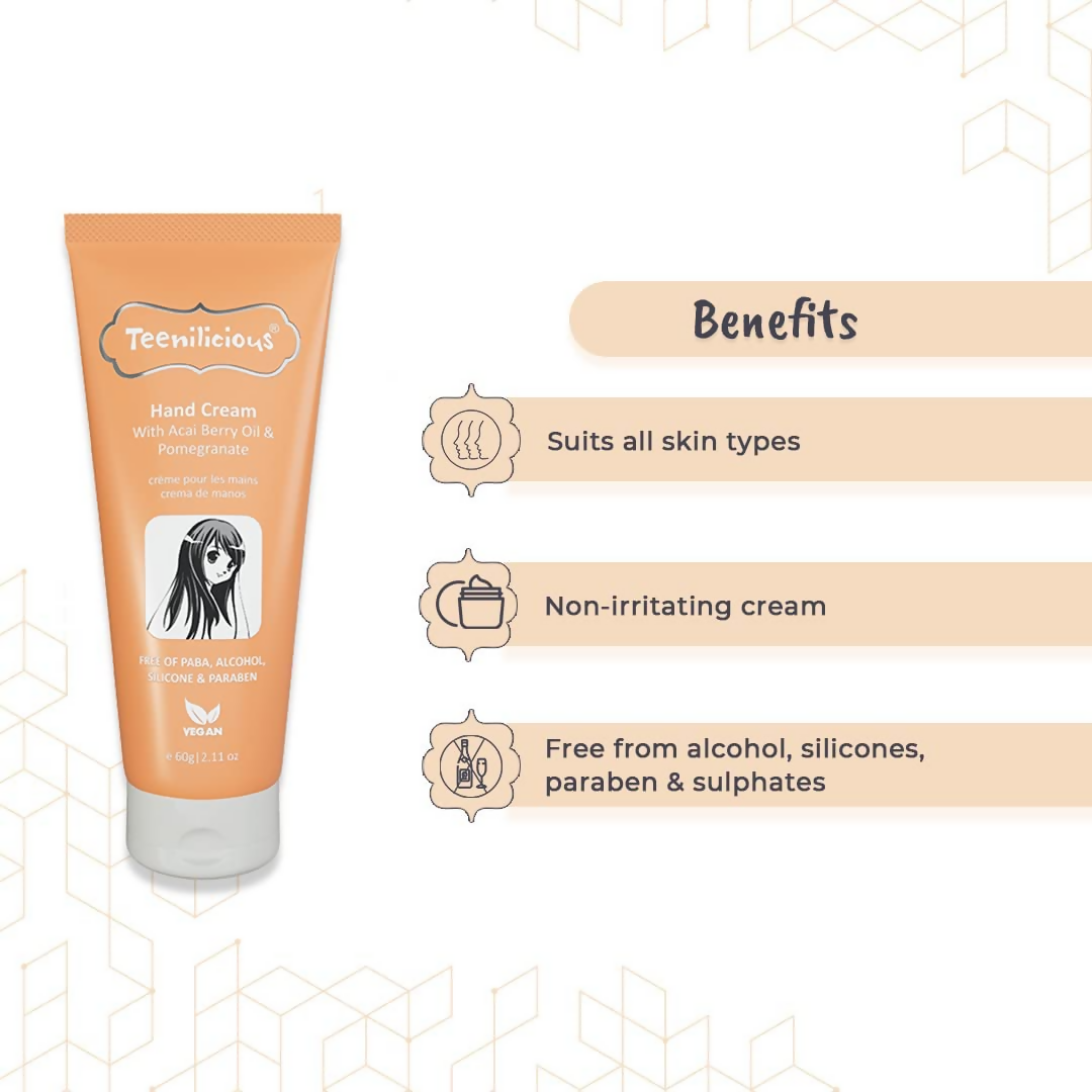 Teenilicious Hand Cream With Acai Berry Oil & Pomegranate
