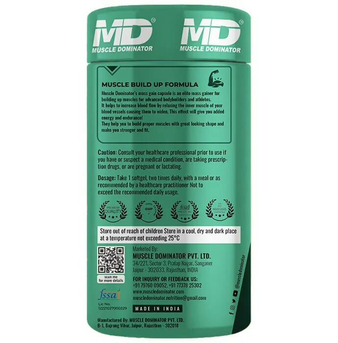 Muscle Dominator Mass Gain Capsules