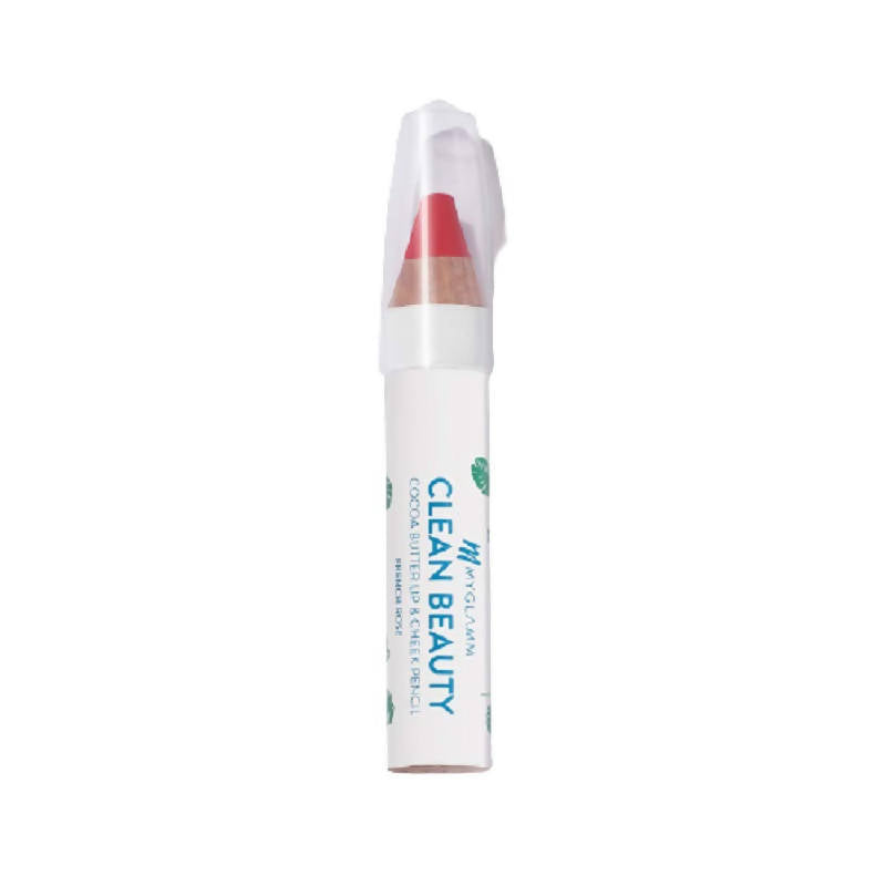 Myglamm Clean Beauty Cocoa Butter Lip & Cheek Pencil - French Rose - DrMediCart