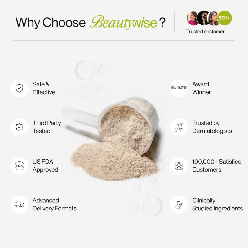 Beautywise Advanced Marine Collagen Peptides Powder - Lemon