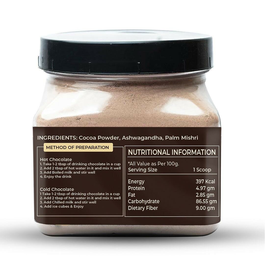 Jayshankar Ayurved Ashwagandha Hot and Cold Chocolate Powder Blend with Palm Mishri