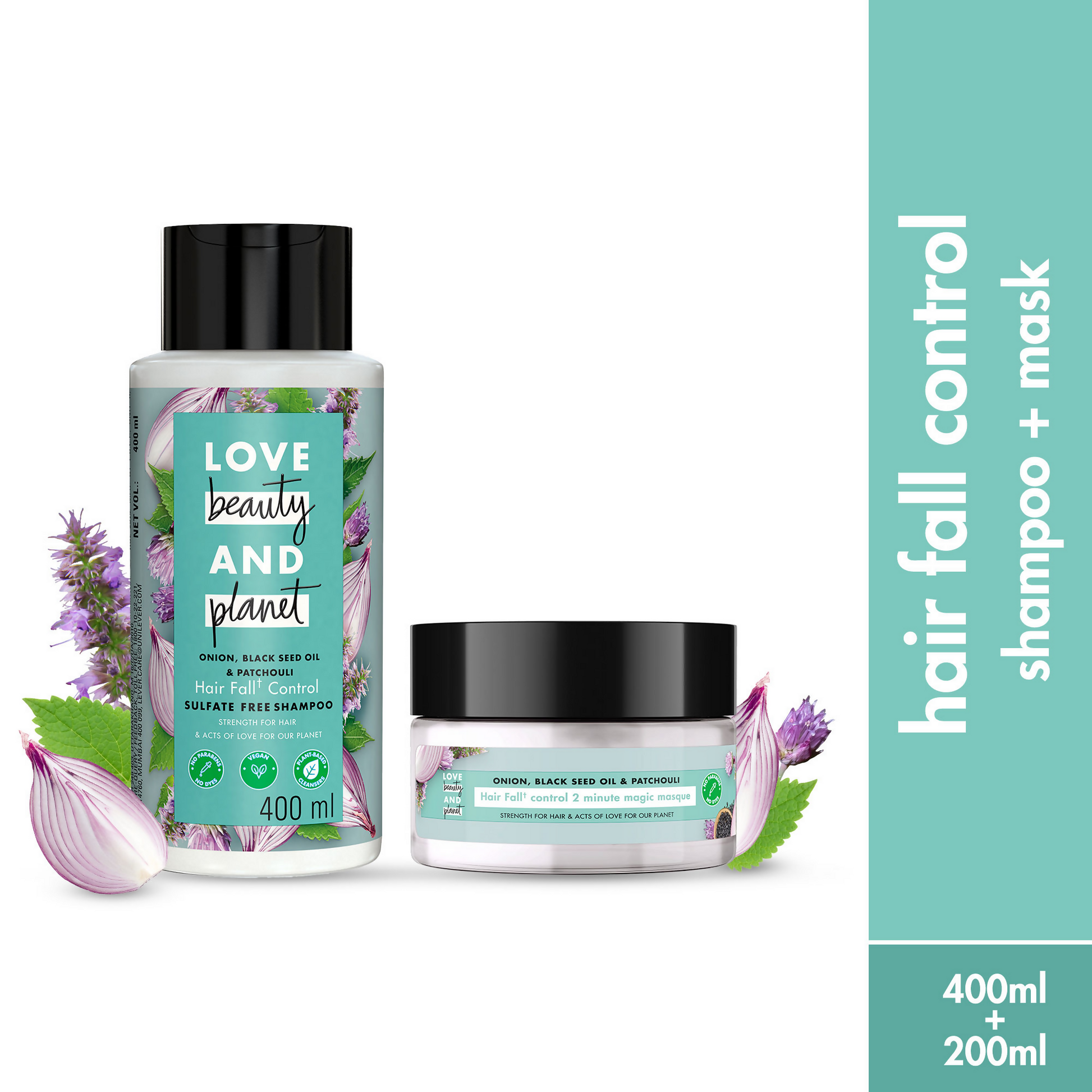 Love Beauty And Planet Onion Shampoo + Hair Mask Combo