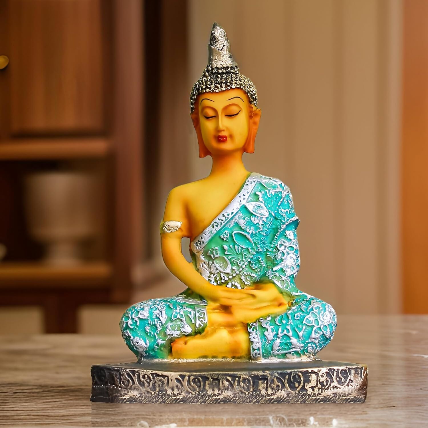 Buy The Earth Store Poly Resin Sitting Peaceful Bhudha Idol