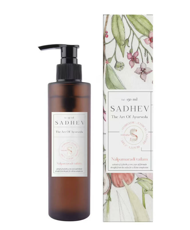 Sadhev Ayurvedic Brightening Nalpamaradi Tailam - DrMediCart