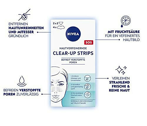 Nivea Visage Hautverfeinerndes Clear Up Strips