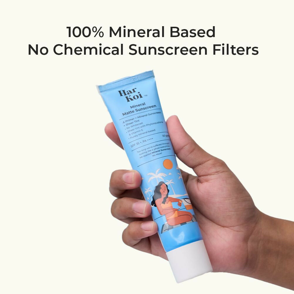 The Harkoi Mineral Matte Sunscreen - SPF 35 - Shade #1